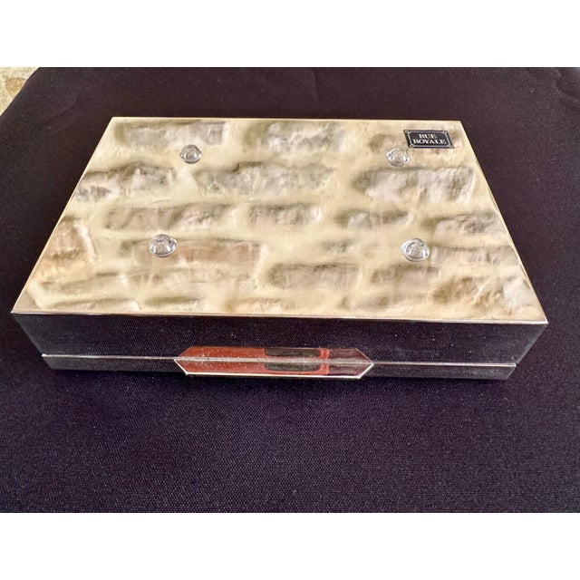Silver Chrome and Brass Box, 1970s For Sale - Image 8 of 10