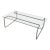 Bent Tubular Steel and Glass Coffee Table For Sale