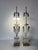 1950s Vintage French Empire Neoclassical Style Cut Crystal & Swan Bronze Ormolu Table Lamps – A Pair For Sale - Image 5 of 13