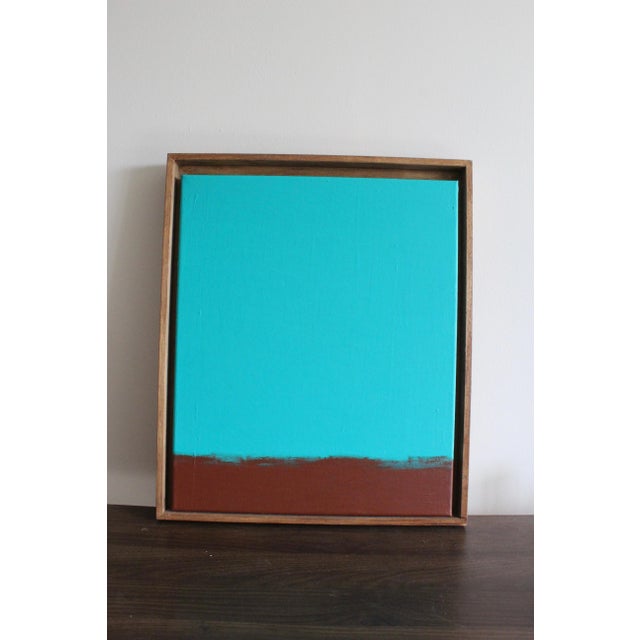Textile Bodasca, Meditative Turquoise, 2026, Acrylic Painting on Canvas For Sale - Image 7 of 10