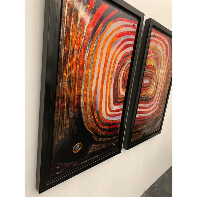 Vintage Resin Panels, 1970s, Set of 2 For Sale - Image 6 of 18