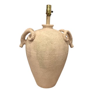 Vintage Ibex or Rams Head Ceramic Lamp For Sale