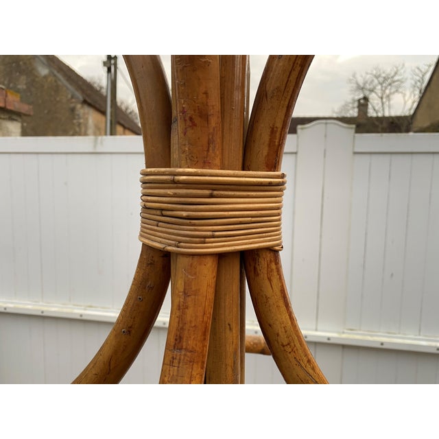 Vintage Rattan Coat Rack, 1970s For Sale - Image 11 of 14