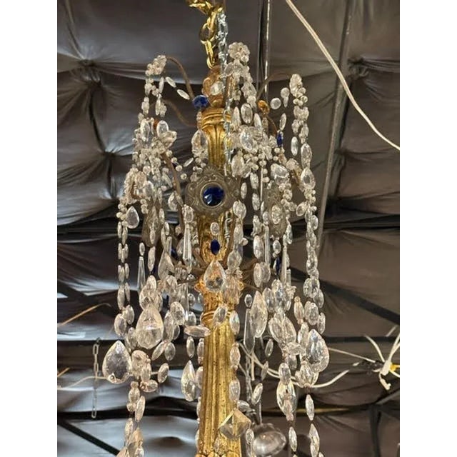 Traditional 18th Century Italian Giltwood and Crystal Chandelier For Sale - Image 3 of 8