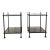 Pair of Claudio Rayes Iron Side Tables For Sale