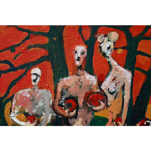 “We are children of the earth and the sun, lost in a garden whose name we have forgotten.” – Jean Giono Oil painting on...