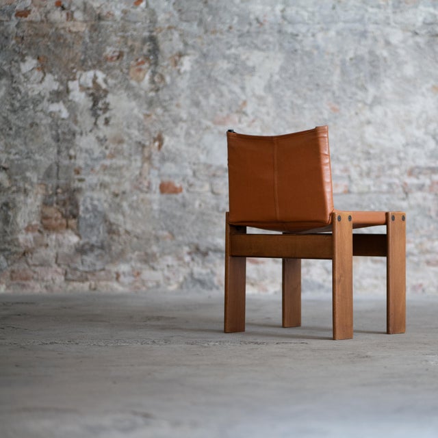 Wood Monk Chairs by Afra & Tobia Scarpa, 1973, Set of 4 For Sale - Image 7 of 13