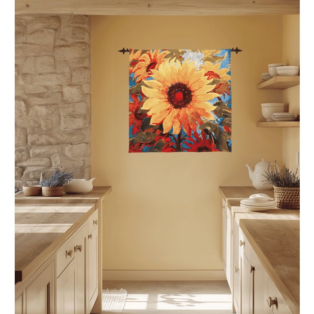 This beautiful tapestry is woven on a jacquard loom by skilled weavers, keeping alive the centuries old tradition of...