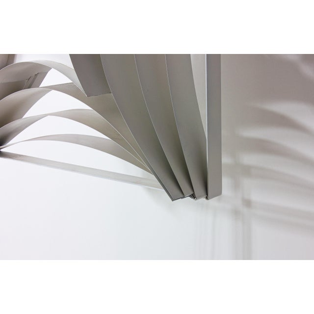 White Architectural Ceiling Lamp, Belgium, 1960s For Sale - Image 8 of 10