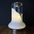 Glass Vintage White Glass Table Lamp, Italy, 1970s For Sale - Image 7 of 13
