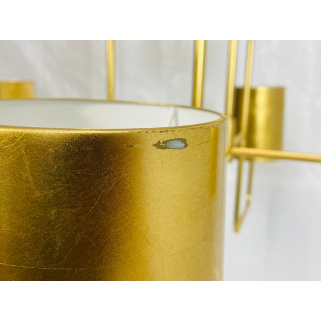 Visual Comfort Barbara Barry “Go Lightly” 8-Light Gold Leaf Chandelier For Sale - Image 12 of 15