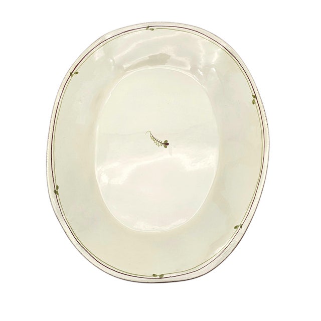 Vietri Fiori Di Bosco Hand-Painted Italian Oval Serving Platter 19.25" For Sale In San Francisco - Image 6 of 13