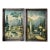 Early 1900's Pair of J. A. LeBretton Framed Color Garden Prints For Sale