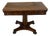 Antique Regency Rosewood and Brass Inlaid Card or Console Table with Fold Over Top, 1860s For Sale