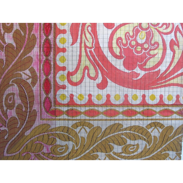 Abstract 1900 - 1909 Antique Textile Design For Sale - Image 3 of 6