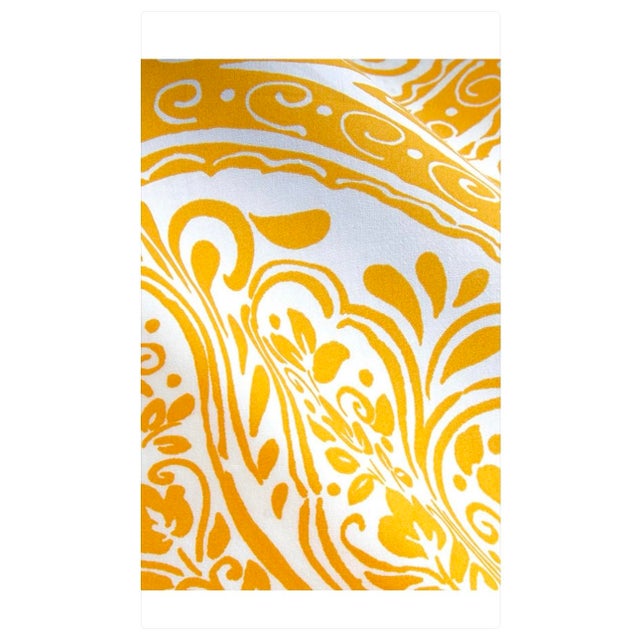 Discontinued Ethan Allen Pillow Sham in Saffron | Eastern Accents/ a Pair For Sale - Image 9 of 12