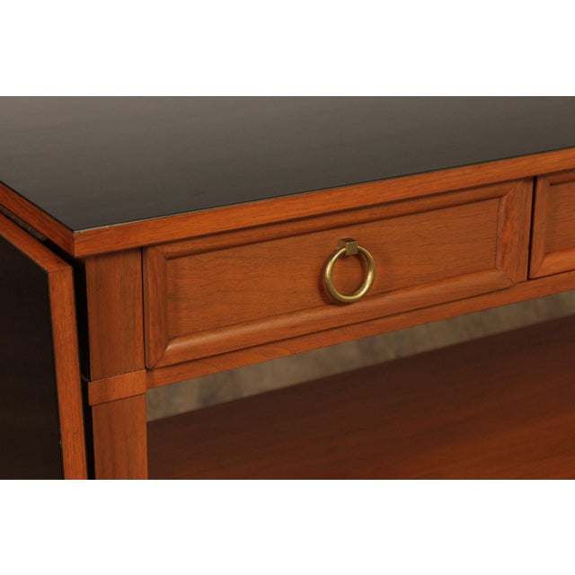 Baker Furniture Milling Road Directoire Style Walnut Rolling Server For Sale - Image 11 of 18