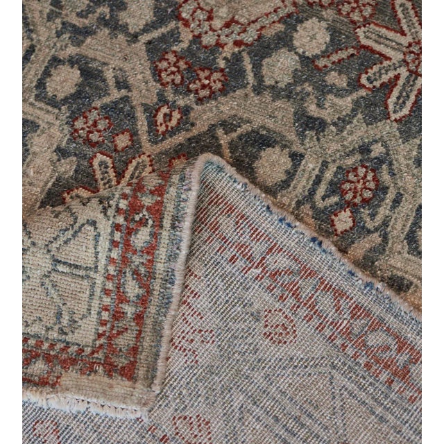 Late 19th Century Antique Circa 1900 Handwoven Persian Malayer Rug For Sale - Image 5 of 8
