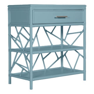 Tiffany End Table, Pool Blue For Sale