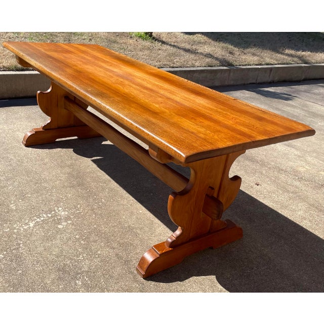 Beautiful French country trestle dining table! Chairs are for sale in another listing. I have several sets of ladder back...