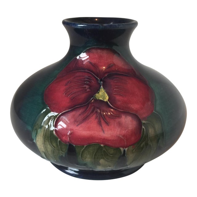 William Moorcroft “Pansy” Vase Chairish
