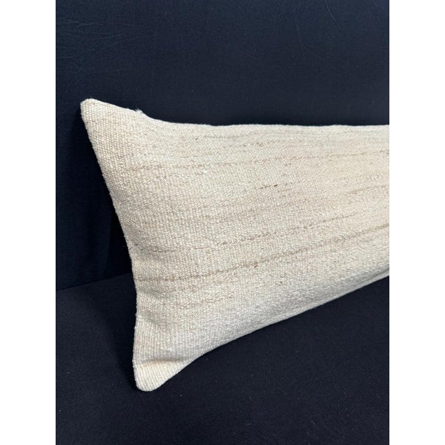 Turkish Hemp Pillow Cushion Natural Beige Cushion Cover 14x45 #18035 Enhance your home decor with our Kilim Pillow Turkish...