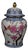 Chinoiser Blue White & Famille Rose Bird‑Peony Lidded General Ginger Jar For Sale