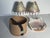 1970s 1970s McKenzie and Childs Original Handpainted Kamp Shades Pair in Box For Sale - Image 5 of 9