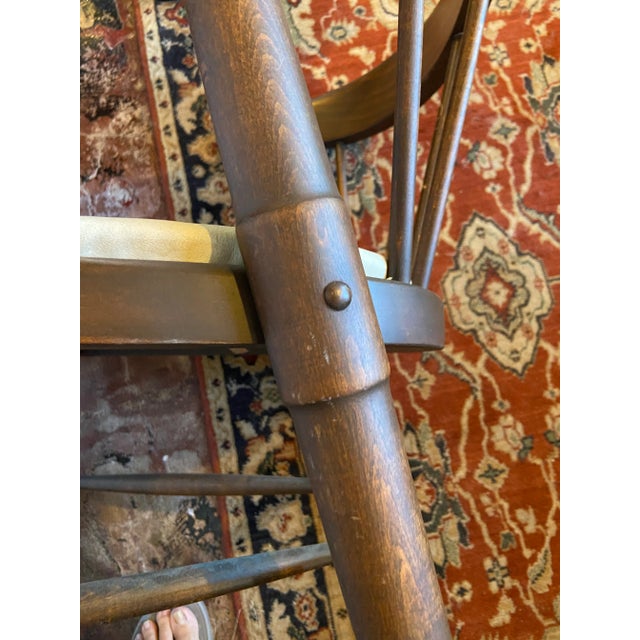 1920s Vintage Brown Wood Chairs - Set of 2 For Sale - Image 11 of 13