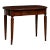 Italian Walnut 1890s Side Table with Oval Top, One Drawer and Cylindrical Legs For Sale