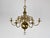 Gold Dutch Brass Rembrandt Chandelier with Six Arms, 1940s For Sale - Image 8 of 8