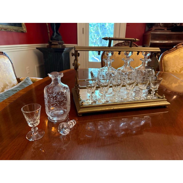 Mid 19th Century Exquisite French Liquor Set Tantalus - 16 pcs For Sale - Image 6 of 8