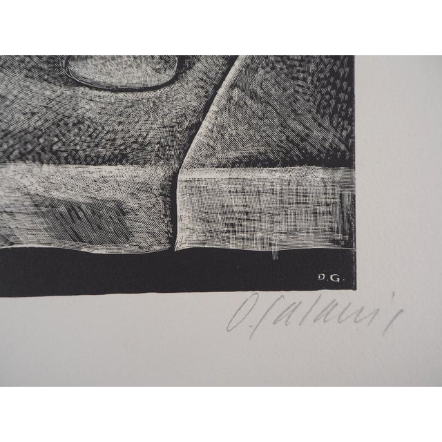 Demetrios Galanis, Still Life with Pitcher, 1926, Original Engraving For Sale - Image 6 of 7
