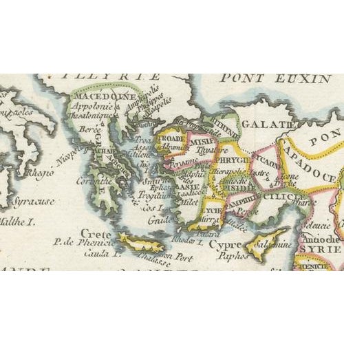 New Testament Holy Land Map with Jerusalem Plan, 1779 For Sale - Image 3 of 9