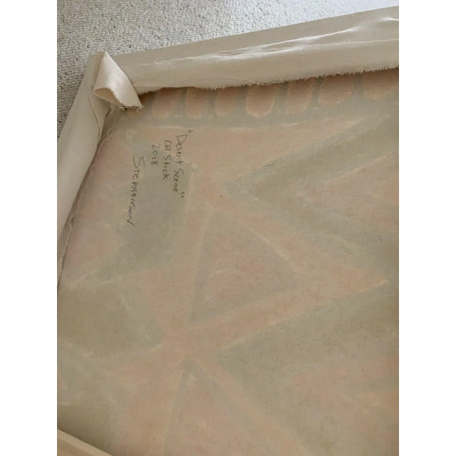 Desert Monster Oil Stick Painting on Canvas by Connor Stephenson 48” For Sale - Image 4 of 7