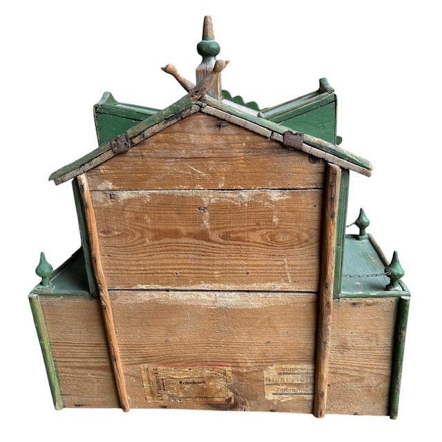 Folk Art Bird House Germany Antique For Sale - Image 9 of 9