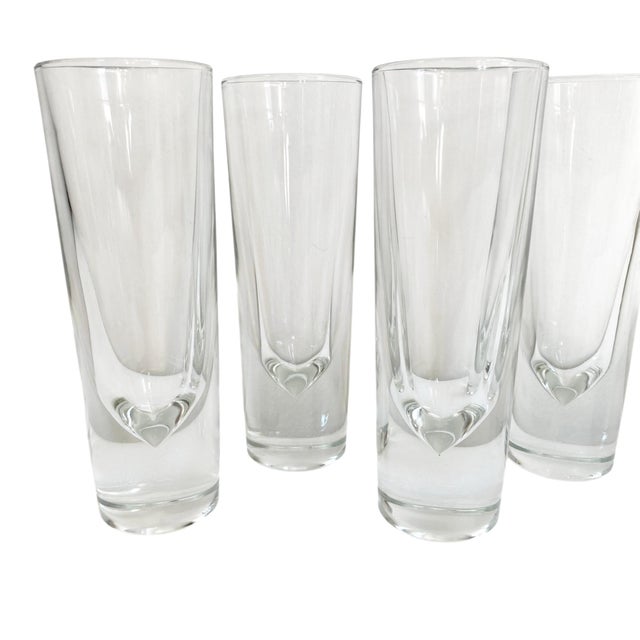 Carlo Moretti 1980s Carlo Moretti Bullet Highball Glasses, Set of 5 For Sale - Image 4 of 6