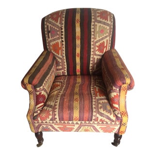 George Smith Kilim Chair For Sale