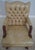 Age: Approx. 30 Years Old Details: Mahogany Brass Capped Casters Tufted Back High Quality Construction Nice Tooled Leather...