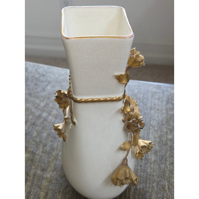 Pirkenhammer Christian Fischer Bohemian Pocelain Flower Vase For Sale In Seattle - Image 6 of 6
