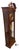 Brown Vintage Howard Miller Traditional American Style Mahogany & Burl Wood Grandfather Clock For Sale - Image 8 of 11