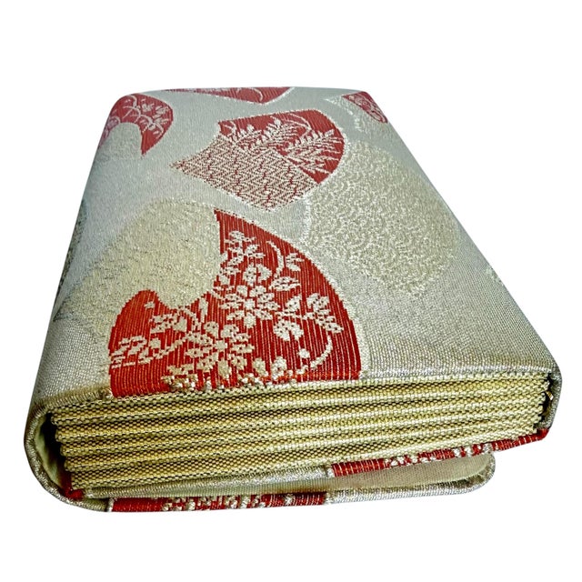 Silver 1970s Japanese Kimono Brocade Clutch For Sale - Image 8 of 13