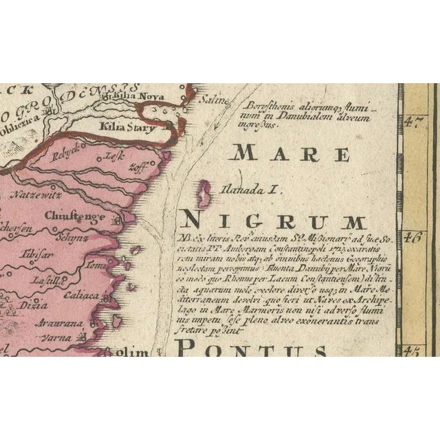 Paper Map of Greece and Ottoman by Homann for Aeg, 1720 For Sale - Image 7 of 12