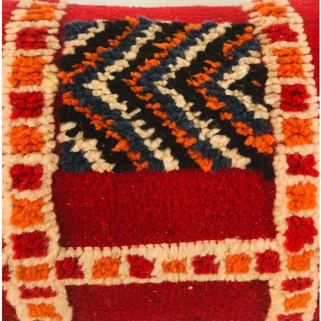 1990s Tribal Wool Vintage Kilim Cushions, a Pair For Sale - Image 5 of 10