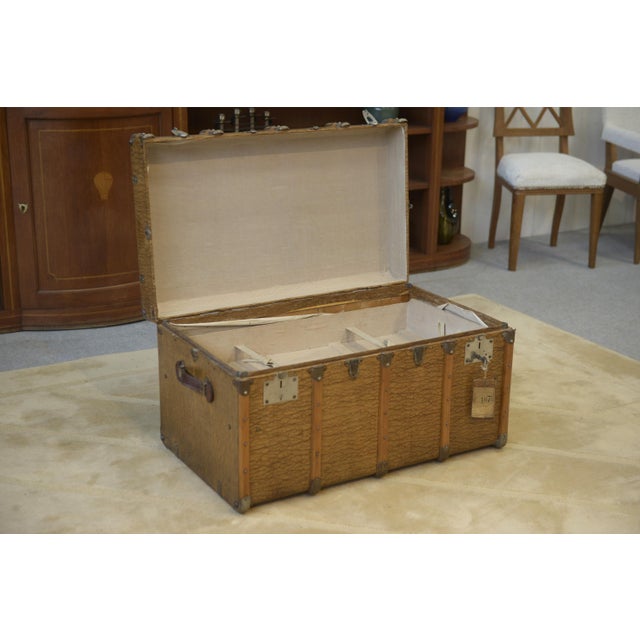 Vintage Travel Trunk with Key, 1950s, in Very Good conditions. Designed 1950 to 1959