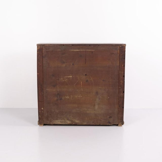 Antique Empire Oak Secretary Desk with Inlay and Brass Fittings, 1840s For Sale - Image 4 of 13