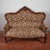 Louis Philippe Damask Sofa in Carved Solid Walnut For Sale - Image 13 of 18