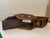 Brown Vintage Hexagonal Hand Painted Wooden Indian Box Hidden Compartments For Sale - Image 8 of 12