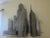 Curtis Jere Mid Century C Jere Sculpture New York Cityscape Metal Grid 3d Wall Art Sculpture For Sale - Image 4 of 10