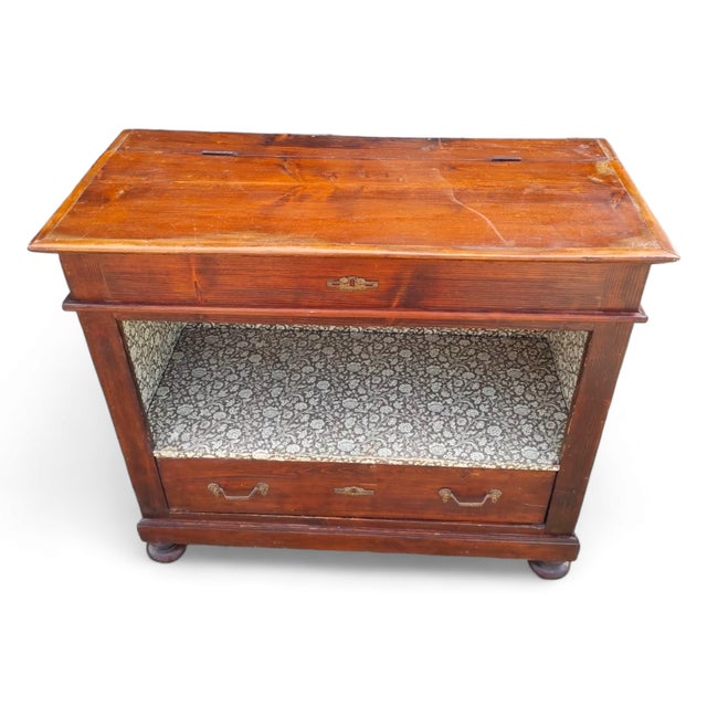 Chest of Drawers in Fir Wood, Late 19th Century For Sale - Image 11 of 11